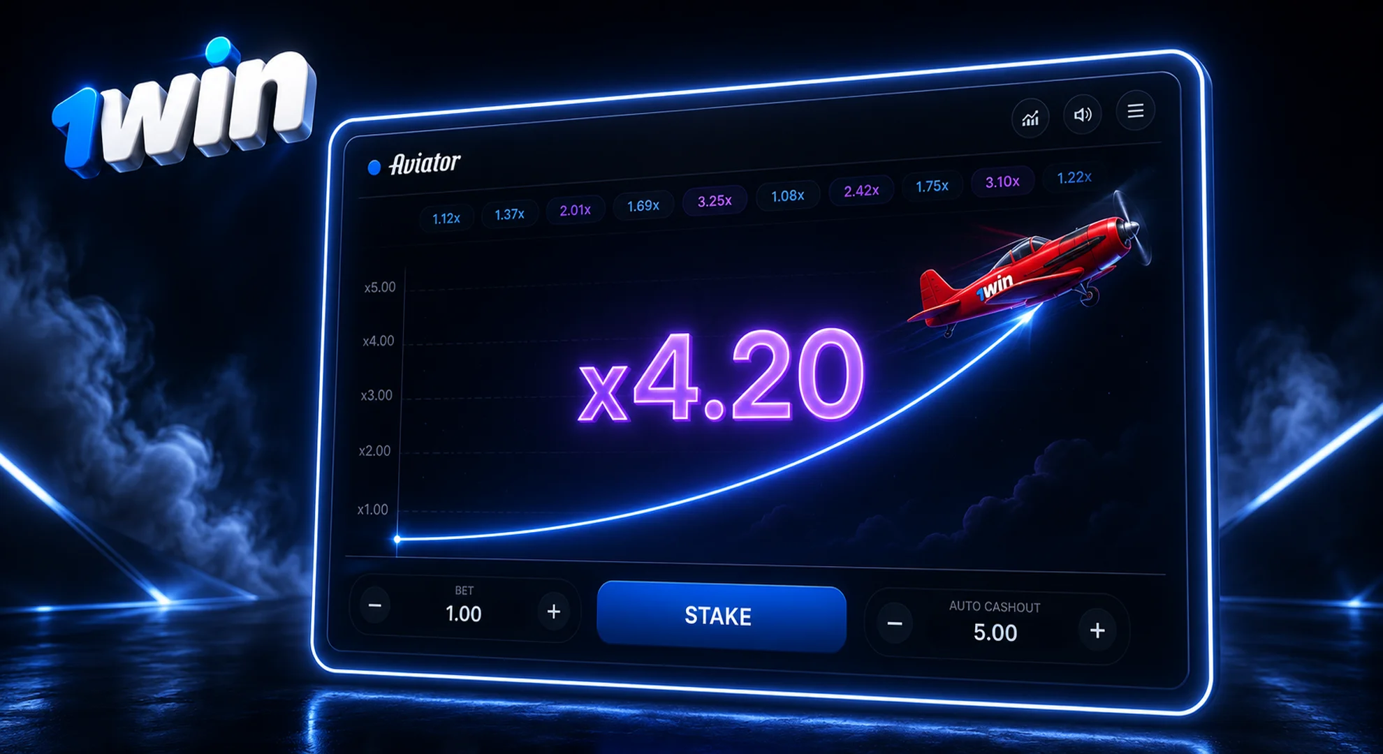 1win Korea Aviator Gameplay Interface Live Stats Auto Cashout