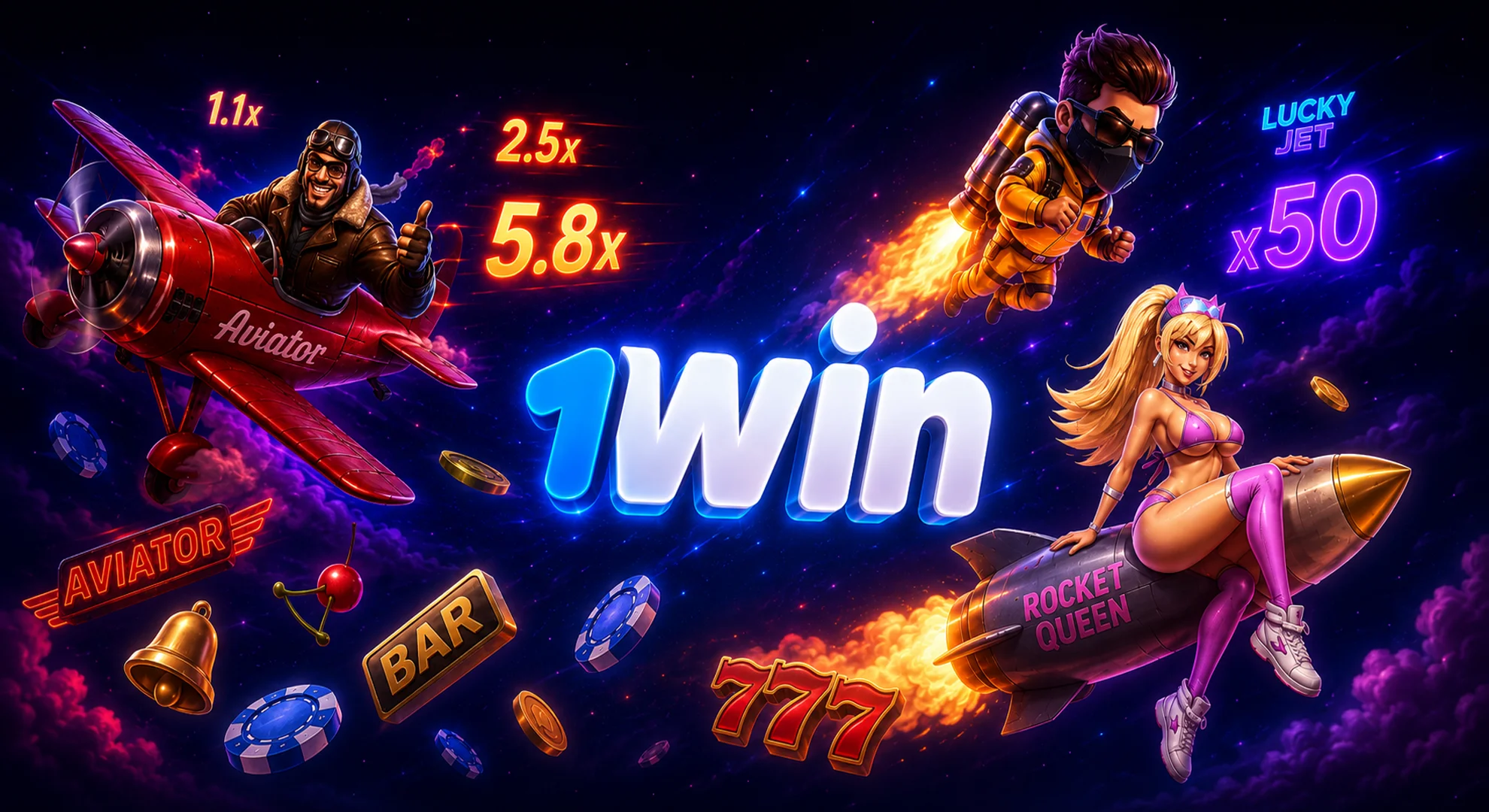 1win Korea Crash and Instant Win Games Multiplier Cashout 2026