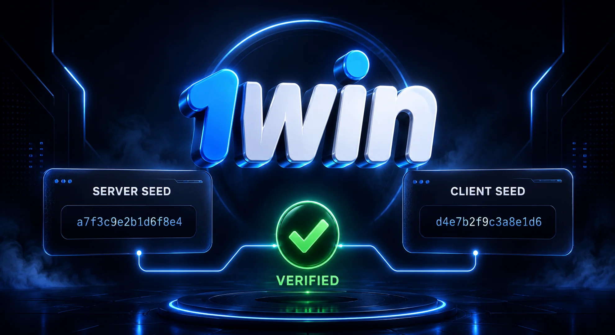 1win Korea Provably Fair Verification Cryptographic SHA-256 Security
